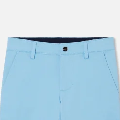 Pantalon enfant garçon coupe slack - ciel