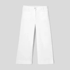 Pantalon large enfant fille - blanc jacadi