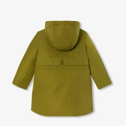 Parka enfant fille doublée en sherpa - kaki
