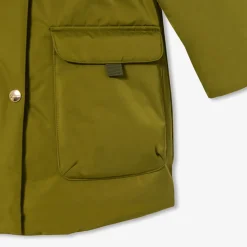 Parka enfant fille doublée en sherpa - kaki