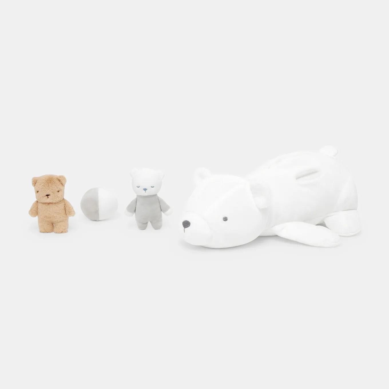 Peluche d'activités ours blanc - blanc jacadi