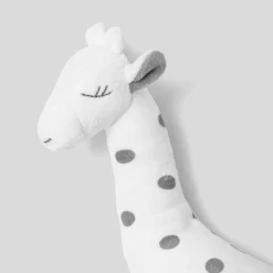 Peluche girafe - blanc/gris