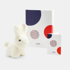 Peluche Lapin Patrimoine Français - blanc jacadi
