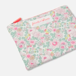 Petite pochette en tissu Liberty - Jacadi x Tohana - blanc/corail
