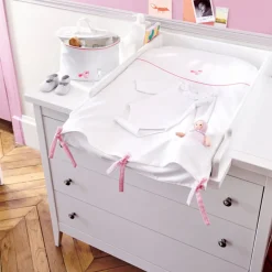 Plan à langer laqué Brume - blanc jacadi