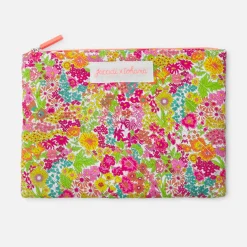Pochette en tissu Liberty - Jacadi x Tohana - blanc/corail