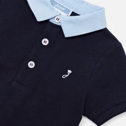 Polo manches courtes bébé garçon - marine jacadi