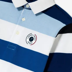 Polo manches longues enfant garçon - bleu/multicolore