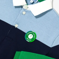 Polo manches longues enfant - vert/multicolore