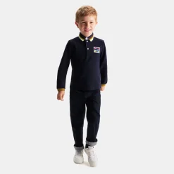 Polo manches longues enfant garçon - marine jacadi