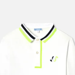 Polo manches longues enfant garçon - blanc jacadi