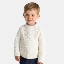 Pull bébé garçon - blanc doux jacadi