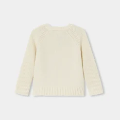 Pull bébé garçon - blanc doux jacadi