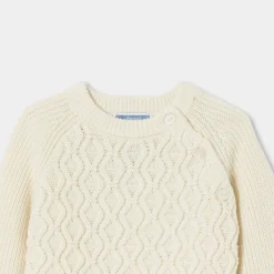 Pull bébé garçon - blanc doux jacadi