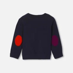 Pull bébé garçon en tricot - marine jacadi