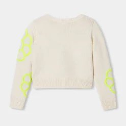 Pull court enfant fille - blanc doux jacadi