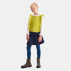 Pull débardeur enfant fille - cumin