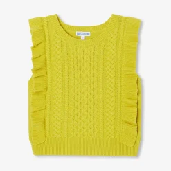 Pull débardeur enfant fille - cumin