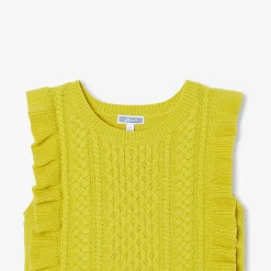 Pull débardeur enfant fille - cumin