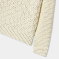 Pull enfant garçon - blanc doux jacadi