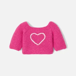 Pull pour peluche lapin moyen modèle - Love Maille - rose