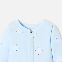 Pyjama bébé en molleton motif mouette - bleu/multicolore