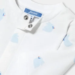 Pyjama bébé en molleton motif lapin - blanc/multicolore