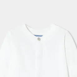 Pyjama bébé en velours motif - blanc jacadi