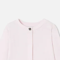 Pyjama bébé fille en interlock - rose pale jacadi