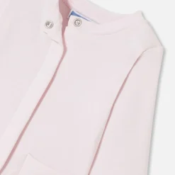 Pyjama bébé fille en interlock - rose pale jacadi