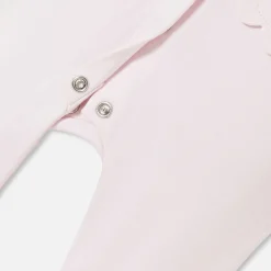 Pyjama bébé fille en interlock - rose pale jacadi