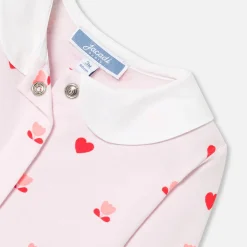 Pyjama bébé fille en molleton - rose/multicolore