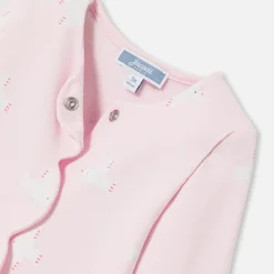 Pyjama bébé fille en molleton - rose/multicolore