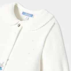 Pyjama bébé fille en velours - blanc/multicolore