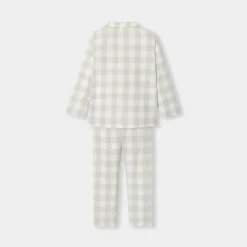 Pyjama en flanelle enfant garçon - blanc doux/multicolore