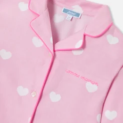 Pyjama enfant fille en flanelle - rose