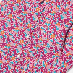Pyjama enfant fille en tissu Liberty - rose/multicolore