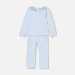 Pyjama enfant fille en velours - celeste jacadi