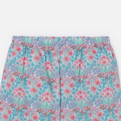 Pyjama femme en tissu Liberty - bleu/multicolore