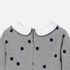 Robe à pois enfant fille - gris anthracite jacadi