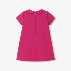 Robe bébé fille coupe trapèze - framboise