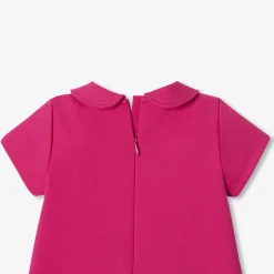 Robe bébé fille coupe trapèze - framboise