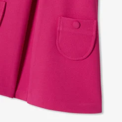 Robe bébé fille coupe trapèze - framboise