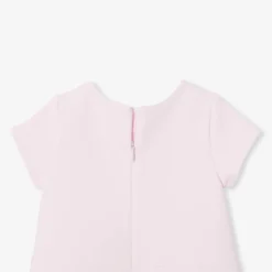 Robe bébé fille coupe trapèze - rose poudre jacadi