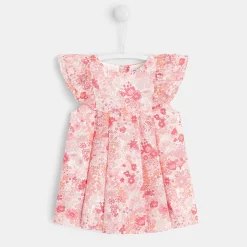 Robe bébé fille en Liberty - rose/multicolore