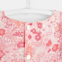 Robe bébé fille en Liberty - rose/multicolore