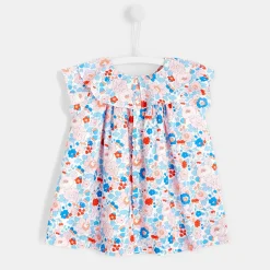 Robe bébé fille en Liberty - multicolore