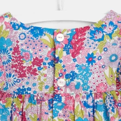 Robe bébé fille en Liberty - multicolore