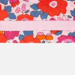 Robe bébé fille en tissu Liberty - rose/multicolore