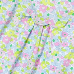 Robe bébé fille en Tissu Liberty - blanc/multicolore